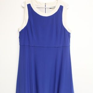 Tommy Hilfiger Blue and White Dress Size 16
